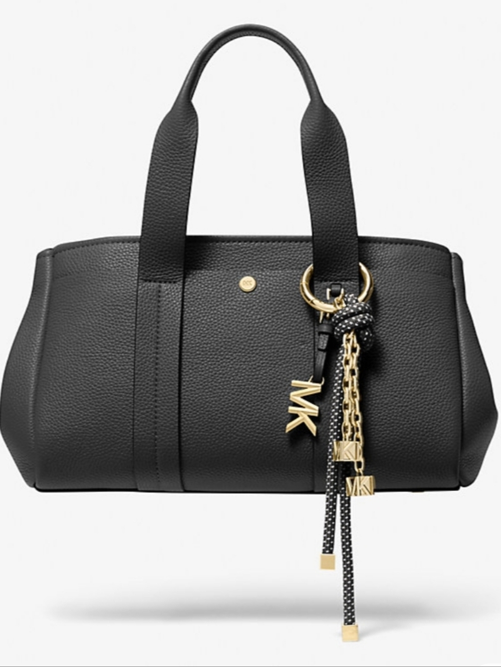 MICHAEL Michael Kors Gold-tone & Speckled Logo Cord Bag Charm In Gift Box - Picture 3 of 6